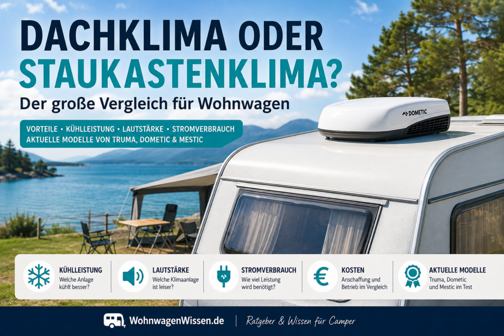 Wohnwagen-Klimaanlage: Dachklima oder Staukastenklima? Der große Vergleich